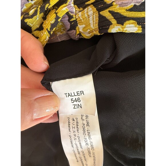 Zara Women's Sexy Floral One Shoulder‎ Whimsigoth Boho Gathered Mini Dress M - Picture 14 of 16